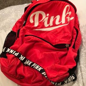 Pink Victoria secret campus backpack